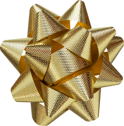 Christmas gold bow